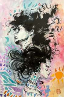 David Mack - Death & Dream Sandman Mixed Media Collage Illustration