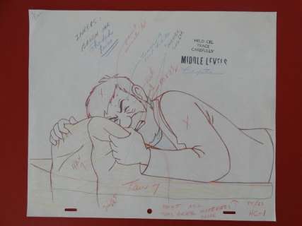 Tintin - Croquis préparatoire pour film d animation - On a marché sur la lune (années 60) | Catawiki