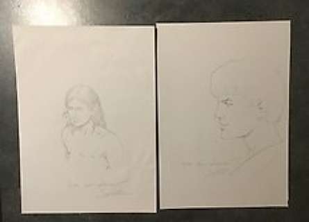  - Simon, Christophe  - 2x Dessin original dédicacé - Alix  (2014) 