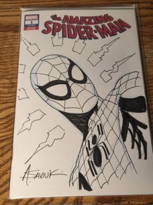 ALEX SAVIUK ORIGINAL SPIDER-MAN COMIC ART SKETCH Amazing Spiderman #1 Variant | eBay US (Buy It Now)