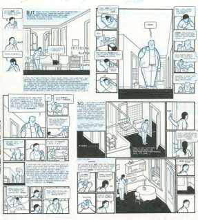 WARE, Chris Building Stories Encre de Chine et crayon bleu pour cette