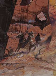 GIRAUD Le canyon Acrylique sur toile pour cette très grande peinture par | Millon