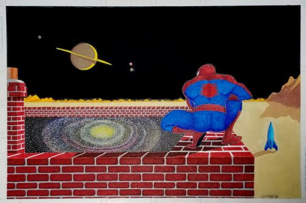 Jeff Rutherford Original Comic Art Painting Spider-man | eBay US (Buy It Now)
