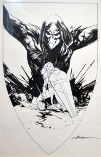 ALICE, ALEX LE TROISIÈME TESTAMENT. Encre de Chine pour cette illustration | Coutau Bégarie