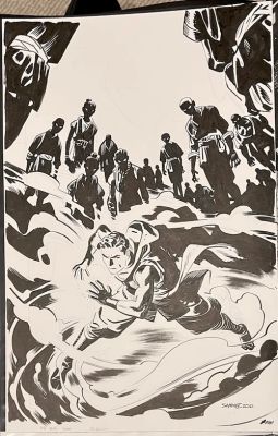 Chris Samnee | Fire Power #15 Cover Original Art | Chris Samnee