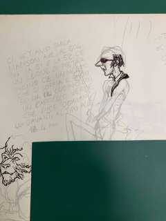 Andrea Pazienza  - illustrazione originale "Billie Currie - Ultravox" - Page volante - (1983) | Catawiki