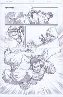 Alex Konat | Batman Superman Annual 3 Pg 25 Universe’s Finest Vol 6 Superman Killer Croc Clayface Splashy | TDArt