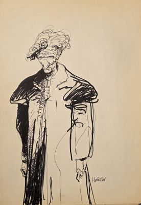 Hulet , Daniel - illustration originale pour un cahier de croquis | Galerie des bulles