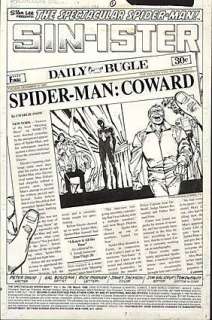 SPECTACULAR SPIDERMAN-1976 Issue #136 Splash Page | ComicConnect