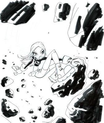 Dave Bullock Hand-Drawn Comic Illustration for Covers and Book DC H19 | Charles Scott Gallery