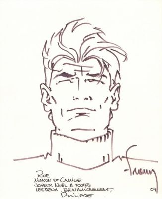 Lot 189 - Francq. Dessin original dédicacé Largo | BDEnchères
