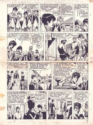 Lot 627 - Jijé. Planche originale Jerry Spring | BDEnchères