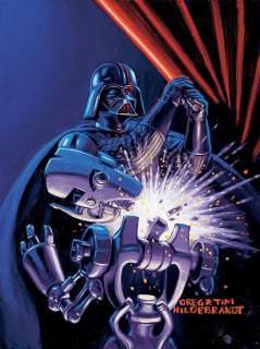 Brothers Hildebrandt â€œDarth Vaderâ€ artwork for â€œShadows of the Empireâ€ trading card #12. | Profiles in History