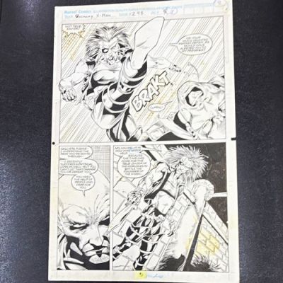 Marvel Comics Uncanny X-Men #293 Original Interior Art Page