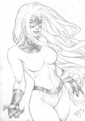 Ed Benes | Medusa - 09"x12" Pencil | Ed Benes