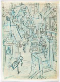 Wally Wood - Fantasy Preliminary Artwork Original Art (c. 1960s). This piece is very similar in style to - | Heritage