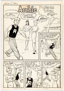 Harry Lucey And Terry Szenics | Pep Comics #136 Story Page 1 Original Art (Archie, 1959). | Heritage