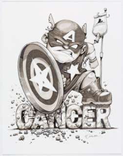 Paul Combs - Captain America Illustration Original Art (2021). | Heritage