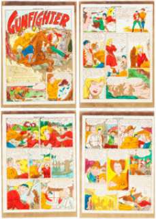 Gunfighter #13 Color Guides and Printer’s Proofs Group of 10 (EC, 1950).... (Total: 10 Items) | Heritage