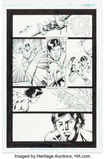 Marlo Alquiza [Geraldo Borges printed bluelines] Adventure Comics #522 Story Page 12 Original Art (DC, 2011)....