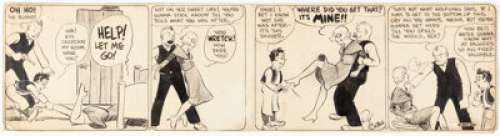 Roy Crane - Wash Tubbs Daily Comic Strip Original Art dated 12-29-31 (NEA Service, Inc., 1931)....