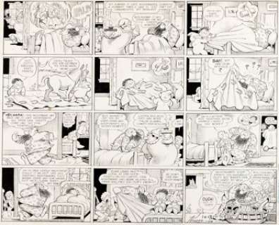 Harold Knerr | Katzenjammer Kids Sunday Comic Strip Original Art dated 10-18-42 (King Features Syndicate, 1942).... | Heritage