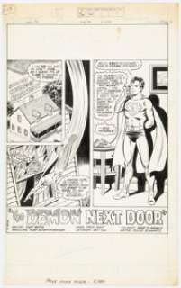 Kurt Schaffenberger And Dave Hunt | The New Adventures of Superboy #2 Story Title Page 1 Original Art (DC Comics, 19... | Heritage