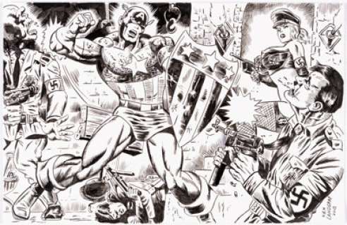 Ken Landgraf "Captain America vs. Red Skull" Illustration Original Art (2018). ...