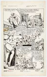 Ken Battefield - Rangers Comics #63 Story Page 10 Firehair Original Art (Fiction House, 1952)....