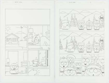 Gary Fields - Unpublished South Park Story Page Original Art Group of 6 (c. 2000s).... (Total: 6 Original Art)