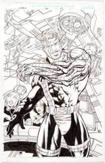 Bernard Chang and Scott Hanna - Cable #36 Splash Page 22 Original Art (Marvel, 1996)....