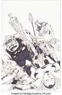 Durham, Robert - Rob Durham Cavewoman: Sisters of the Arena #2 Splash Page 24 Original Art (Amryl Entertainment, 2016)....