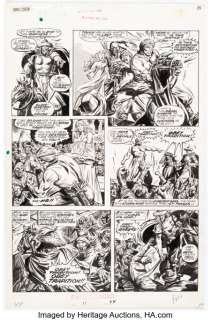 Buscema, John | John Buscema and Yong Montano The Savage Sword of Conan #11 Story Page 44 Original Art (Marvel, 1976). ... | Heritage