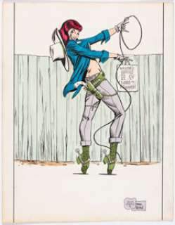 Ayers, Dick - Dick Ayers and Mark Heike - Western Pin-Up Illustration Original Art (AC Comics, c. 1991)....