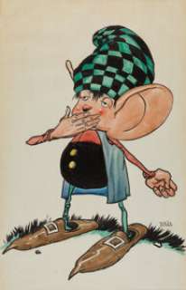 Scott, Walt - Walt Scott The Little People Specialty Character Painting Original Art (c. 1950s)....