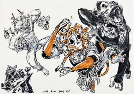Kim Jung Gi | Kim Jung Gi - The Monkey King Illustration Original Art (2016).... | Heritage