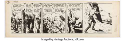 Caniff, Milton | Milton Caniff Terry and the Pirates Comic Strip Daily Original Art dated 10-17-39 (N.Y. News Syndicate, 1939). ... | Heritage