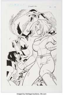 Conner, Amanda - Amanda Conner Power Girl #10 Splash Page 16 Original Art (DC, 2010)....