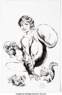Perkins, Mike - Mike Perkins - Squirrel Girl Illustration Original Art (undated)....
