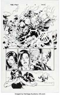 Immonen, Stuart - Stuart Immonen and Wade Von Grawbadger Fear Itself #2 Story Page 14 Original Art (Marvel, 2011)....