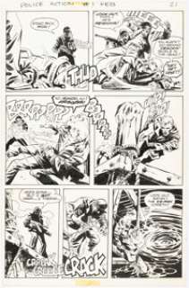 Ploog, Mike | Mike Ploog and Frank Springer Police Action #1 Story Page 8 Original Art (Atlas-Seaboard, 1975).... | Heritage