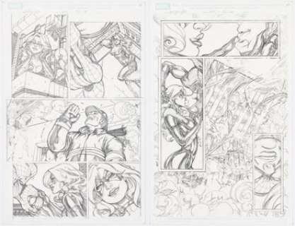 Melo, Adriana - Adriana Melo The Amazing Spider-Man #607 Story Page Original Art Group of 2 (Marvel, 2009).... (Total: 2 Original Art)