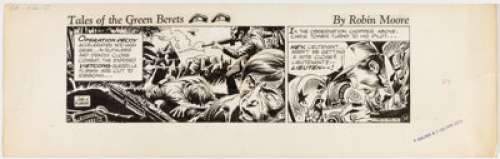 Kubert, Joe - Joe Kubert Tales of the Green Beret Daily Comic Strip Original Art (NEA, 1965). ...