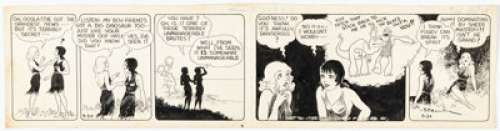 Hamlin, V. T. | V. T. Hamlin Alley Oop Daily Comic Strip Original Art dated 9-30-39(NEA Service Inc., 1939). ... | Heritage