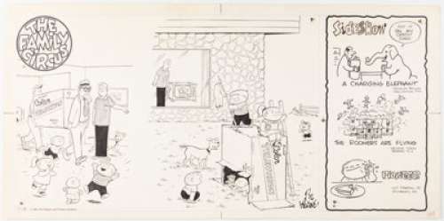 Keane, Bil | Bil Keane The Family Circus and Sideshow Sunday Comic Strip Original Art dated 7-9-1967 (Register and ... | Heritage