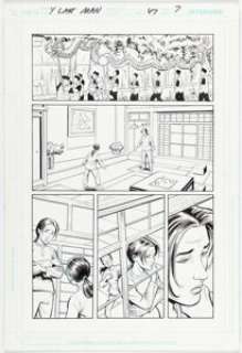 Sudzuka, Goran - Goran Sudžuka and José Marzán Jr. Y: The Last Man #47 Story Page 7 Original Art (DC/Vertigo, 2006)....