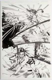 Tortosa, Wilson - Wilson Tortosa and Jonathan Sibal Tomb Raider: The Series #38 Story Page 21 Original Art (Image, 2004)....