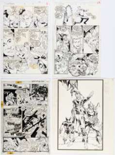 Krantz, Kelly - Kelly Krantz and Others Sleepwalker Story Pages and X-Men Pin-Up Original Art (Marvel, 1992-1993).... (Total: 4 Original Art)