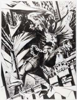 Alexander, Jason Shawn - Jason Shawn Alexander Spawn 296 Double-Splash Page 8-9 Original Art (Image, 2017)....