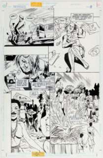 Thompson, Jill - Jill Thompson and Kim DeMulder The Invisibles #15 Story Page 8 Original Art (DC/Vertigo, 1995)....